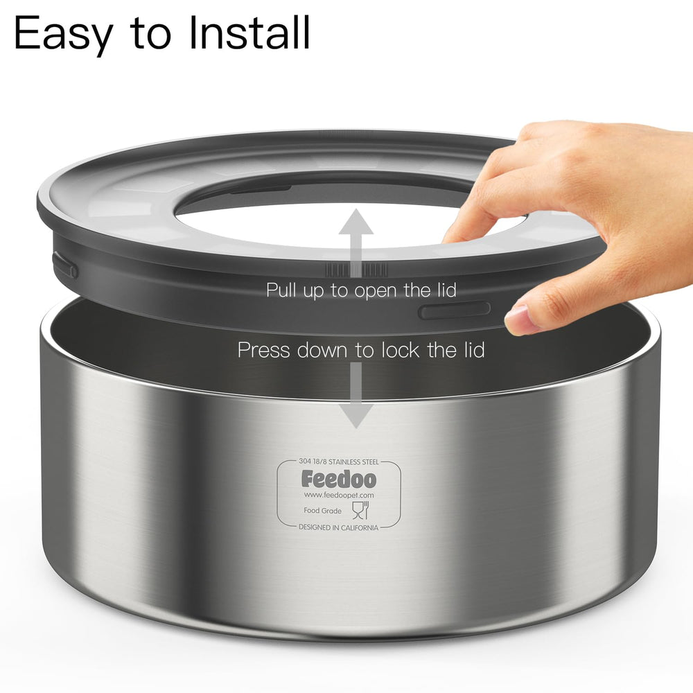 Diseño apto para lavavajillas facilita la limpieza de Feedoo.