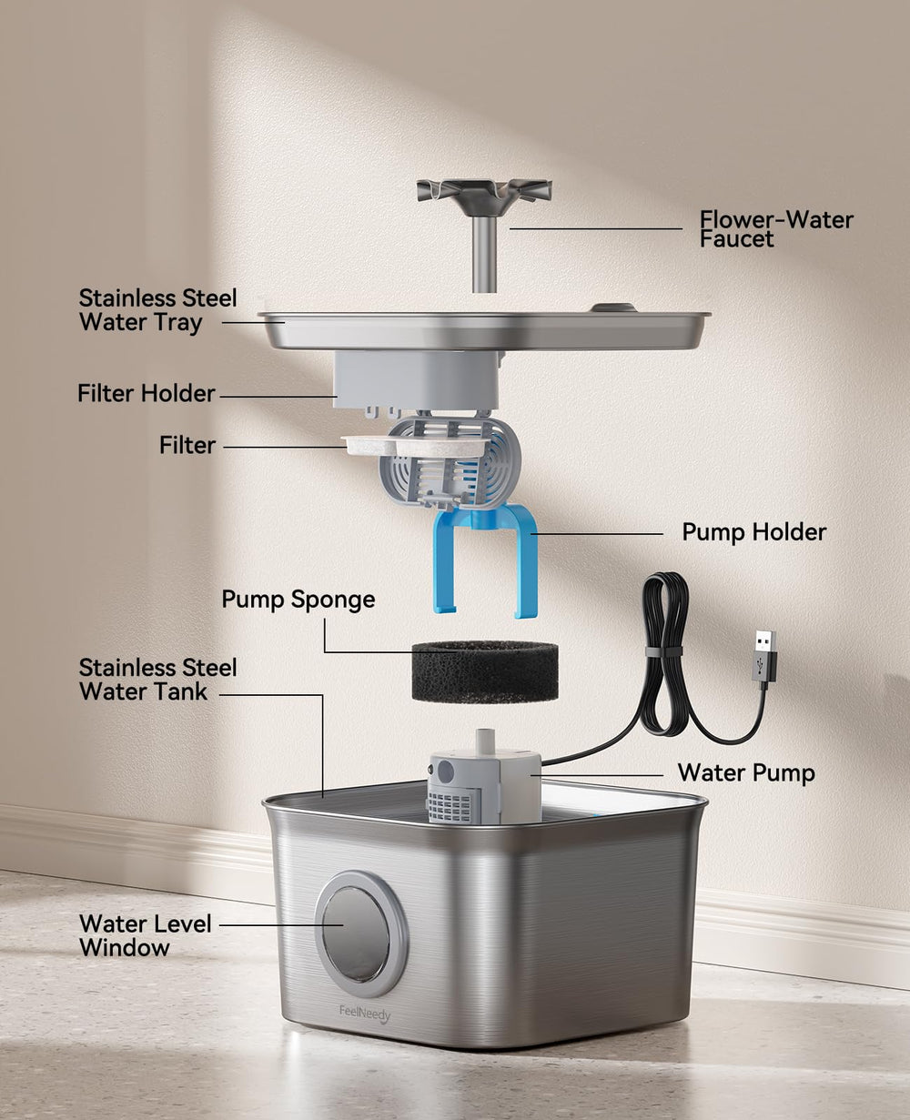 FEELNEEDY flujo-continua-oxigenado: mantiene el agua fresca durante el día.