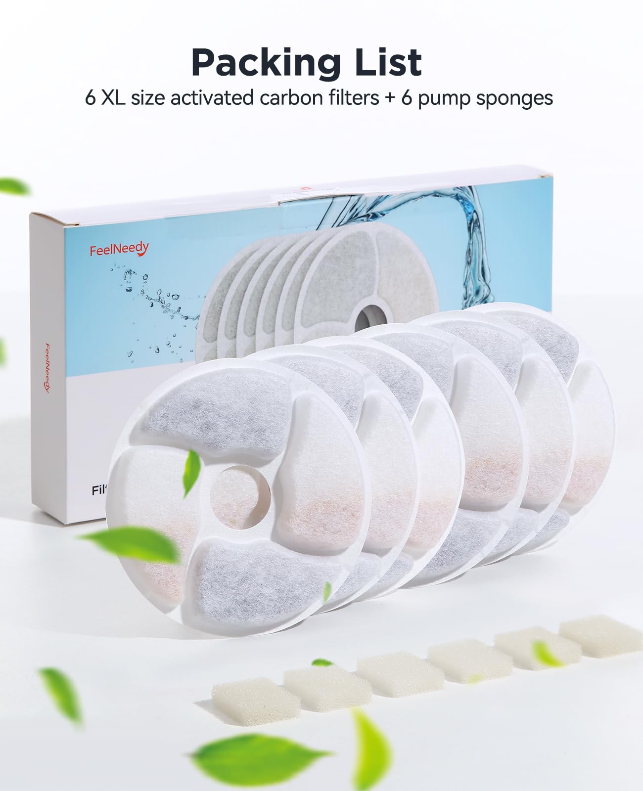 Agua más limpia para tu gato gracias a estos filtros y esponjas.