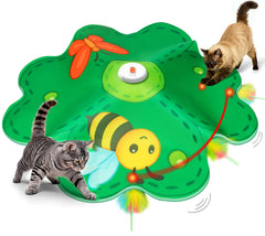 FEELNEEDY juego-gato-escondido-led: estimula instinto de caza y interacción visual.