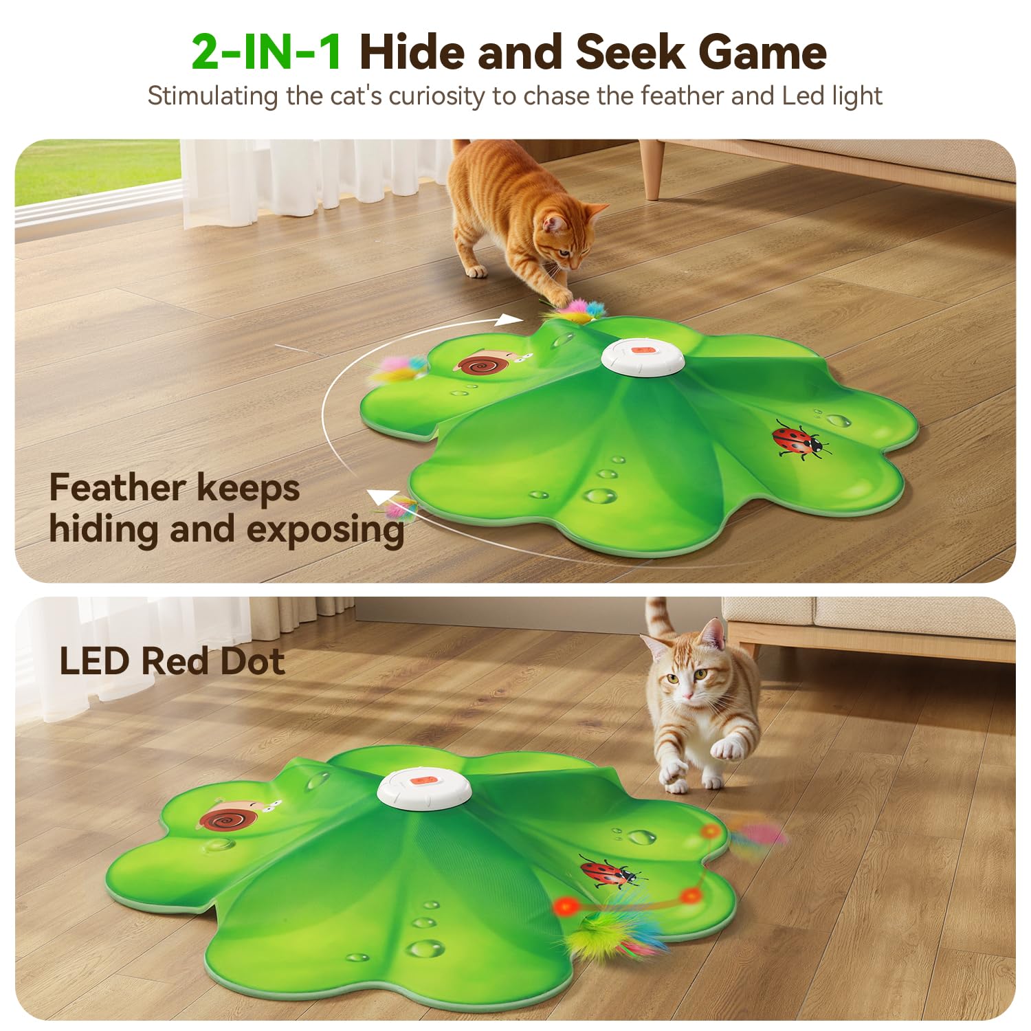 FEELNEEDY: juguete con plumas ocultas que despiertan la curiosidad felina