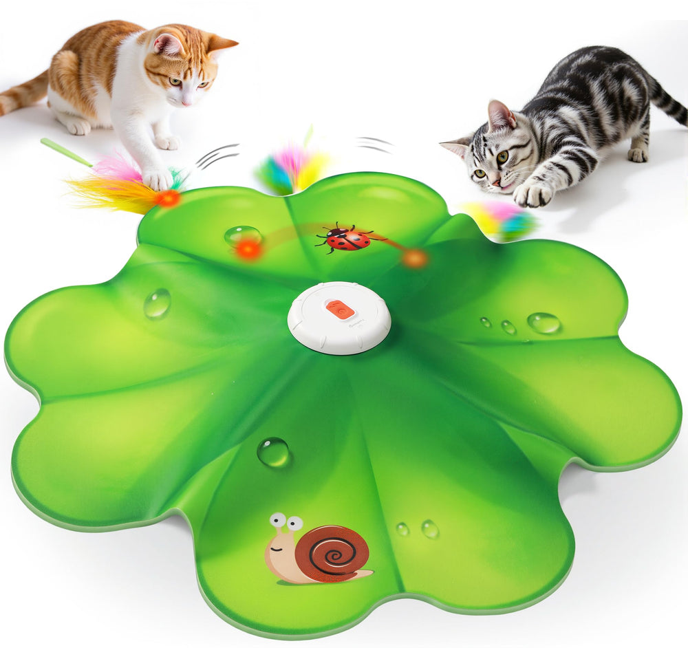 FEELNEEDY: juguete recargable para gatos con luz LED roja que estimula la caza