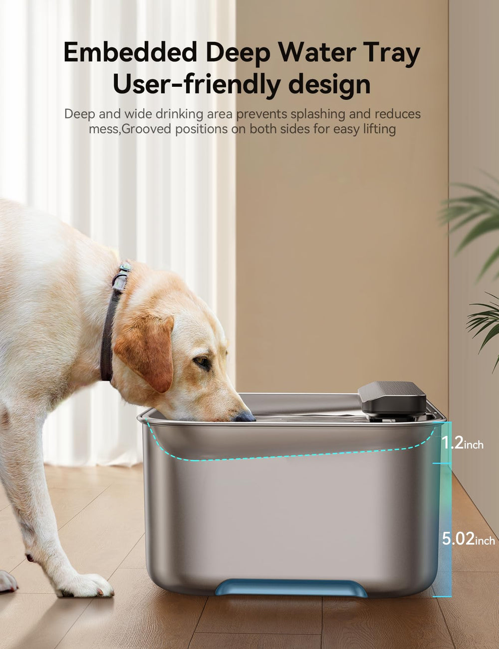 FEELNEEDY ventana-nivel-agua permite ver el consumo de un vistazo.