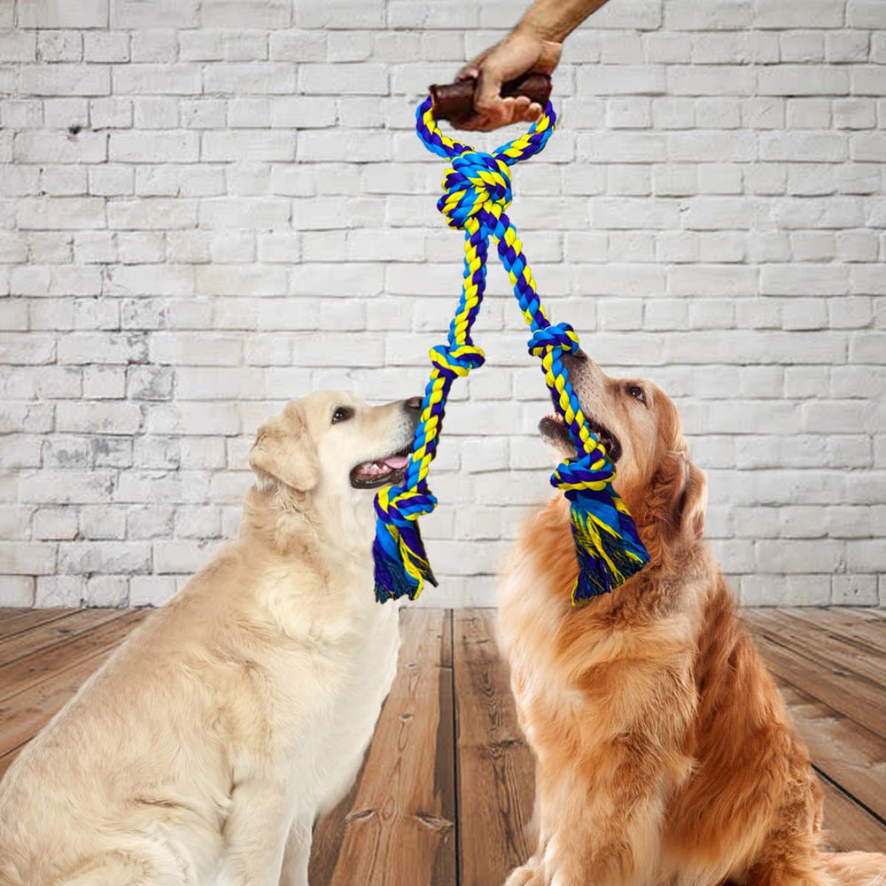 Fejapa juguete de cuerda para perros grandes con textura dental para higiene básica