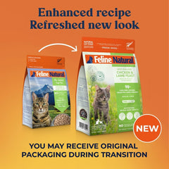 Feline Natural dieta alta proteína 98% para gatos activos.