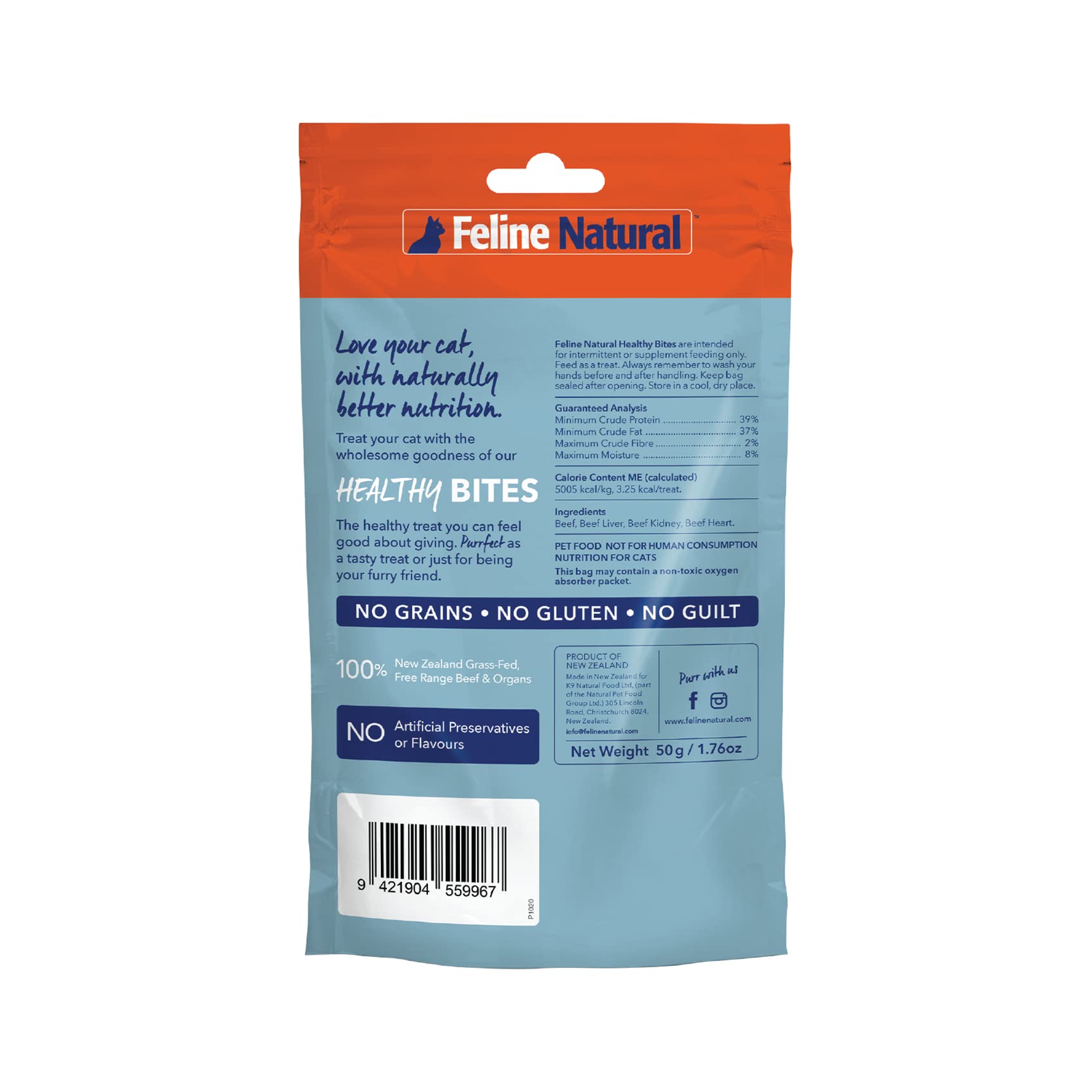 Bolsa hermética Feline Natural para conservar frescura entre usos