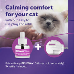 FELIWAY Classic recambios 48 ml, difusión continua de calma para gatos