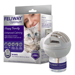 Feliway Optimum difusor enchufe para calmar gatos en casa.