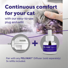 Gato descansando cerca del difusor FELIWAY Optimum, sensación de seguridad.