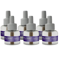 Recargas FELIWAY Optimum, seis viales para suministro continuo.