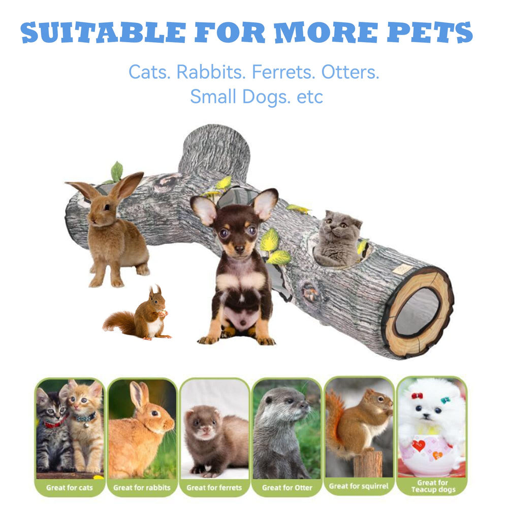 FelRelWel Cat Tunnel malla resistente: soporta juego y mordisqueos suaves
