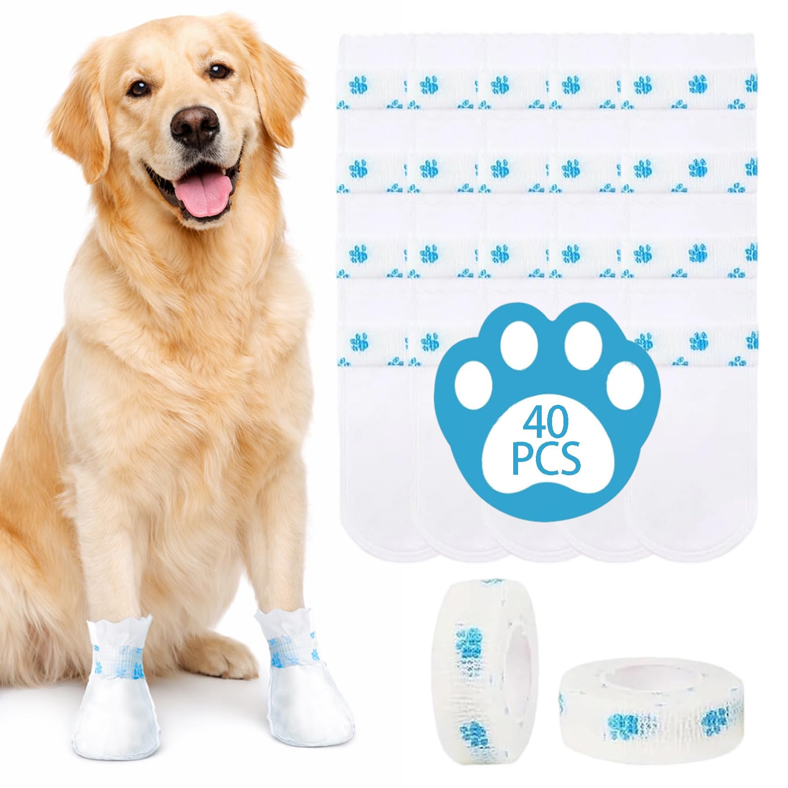 Fernfern botas dispensables para perro cubren las patitas durante paseos.