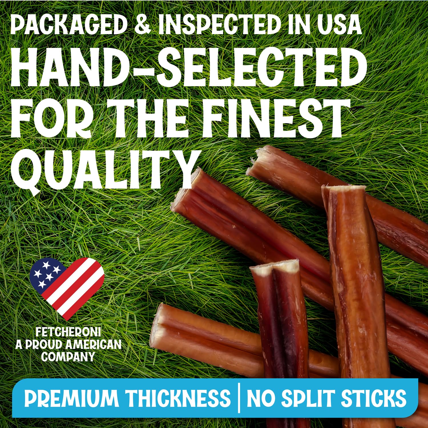 Sticks de carne 100% res FETCHERONI con textura duradera para juego prolongado.