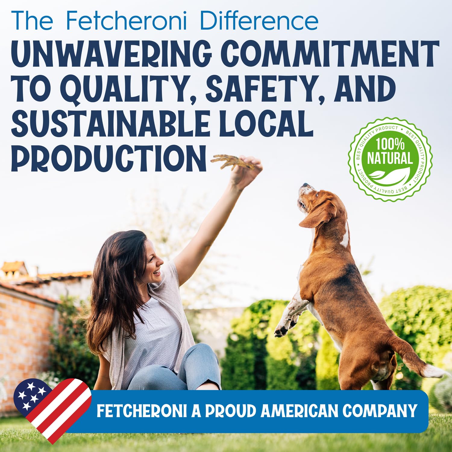 FETCHERONI producto fabricado en Estados Unidos, control de calidad