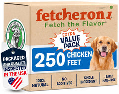 FETCHERONI patitas de pollo deshidratadas, snack natural para perros con textura crujiente