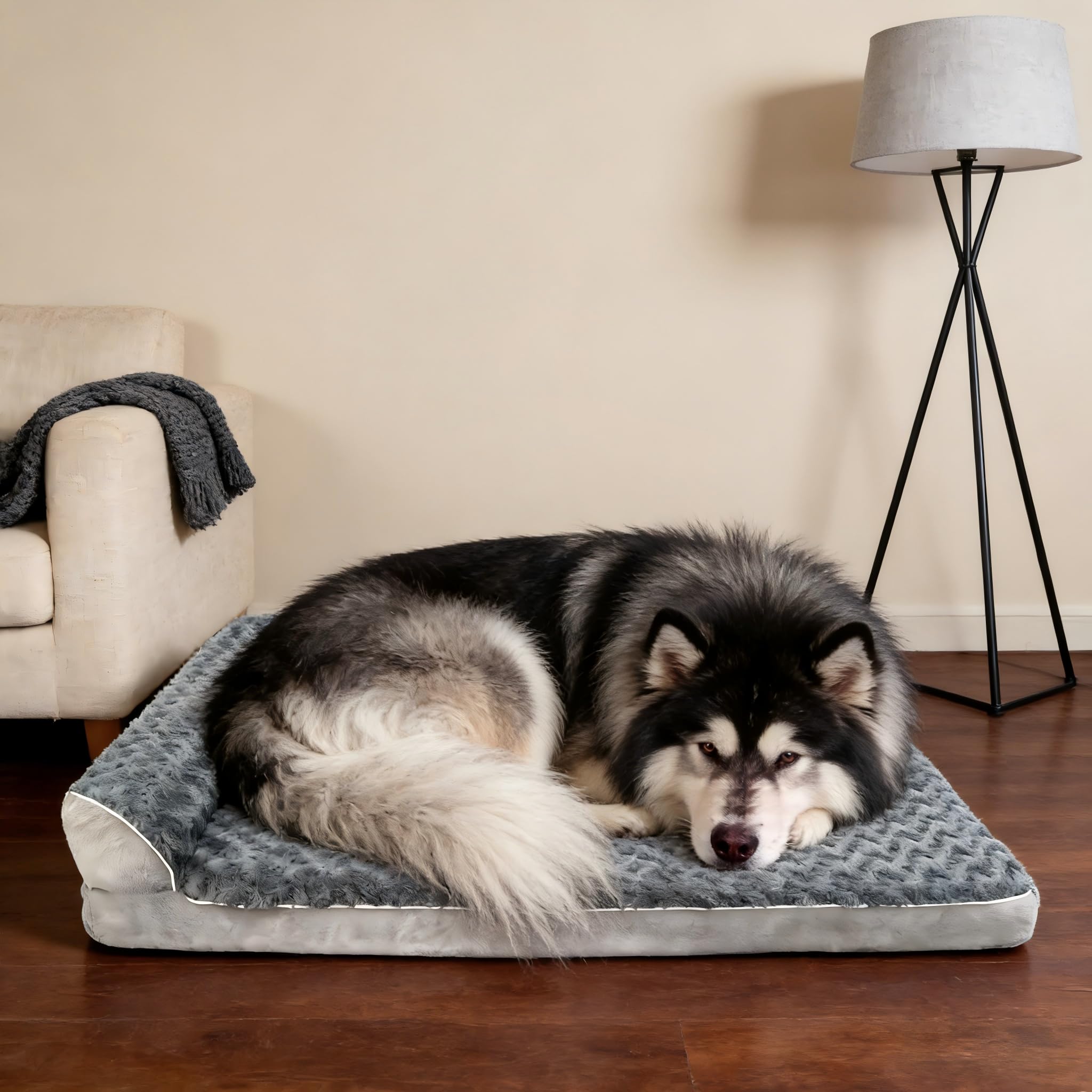 Funda azul gris de la cama FFIQQ, aspecto elegante para el hogar