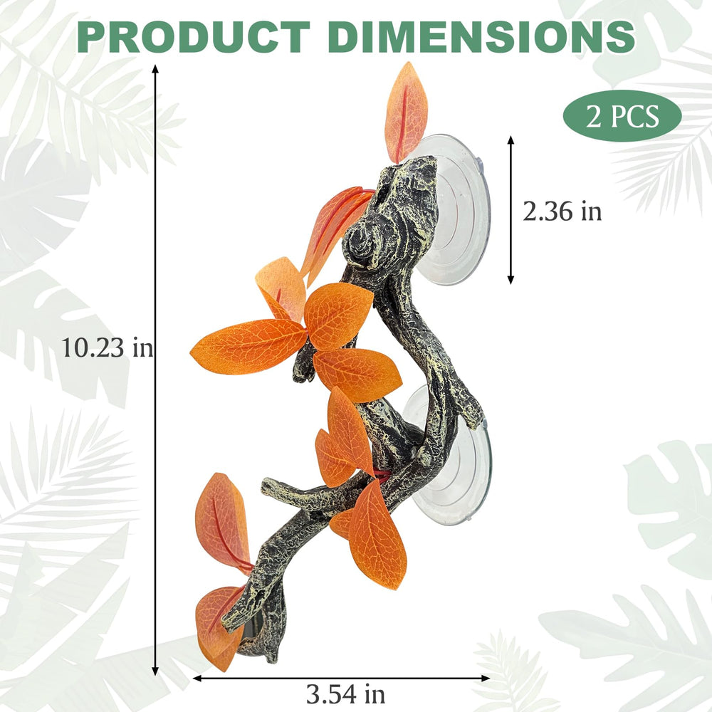 Ramas Fhiny para reptiles con textura realista para agarre seguro