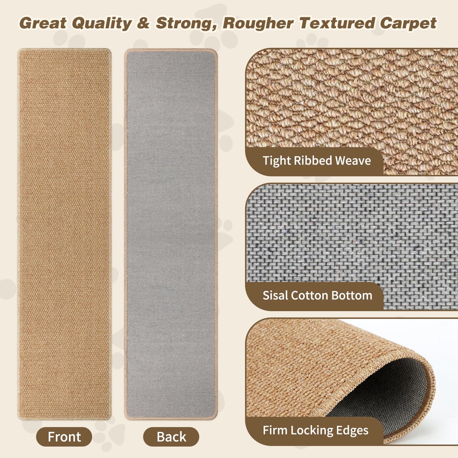 FHTONGE tapete-rascado-pared: protege muebles y ofrece entretenimiento