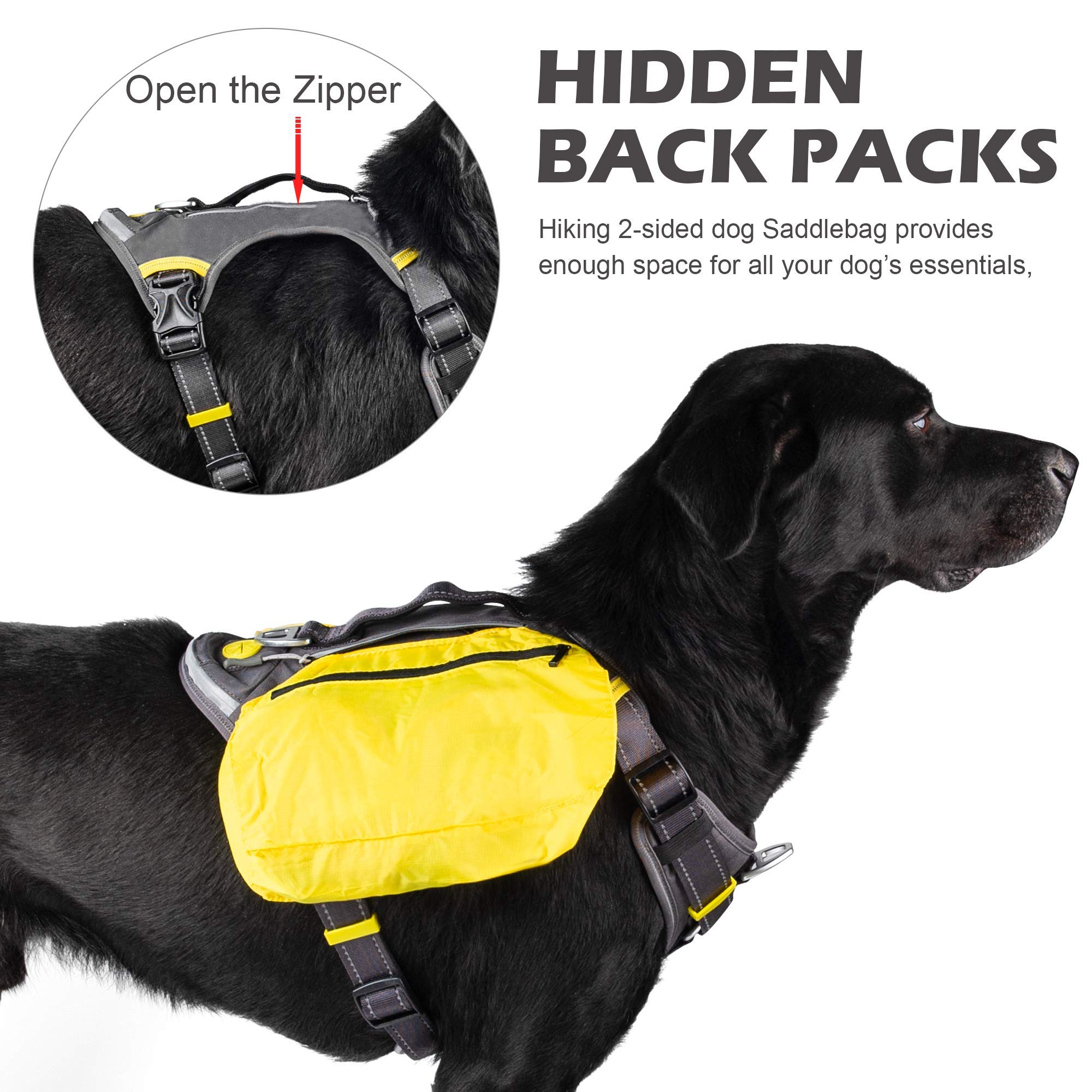 Fida Harness acolchado dorso confort, protección suave para la piel.