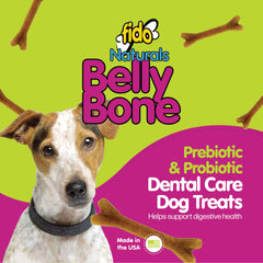 Fido Belly Bone masajea encías y dientes con cada mordida.