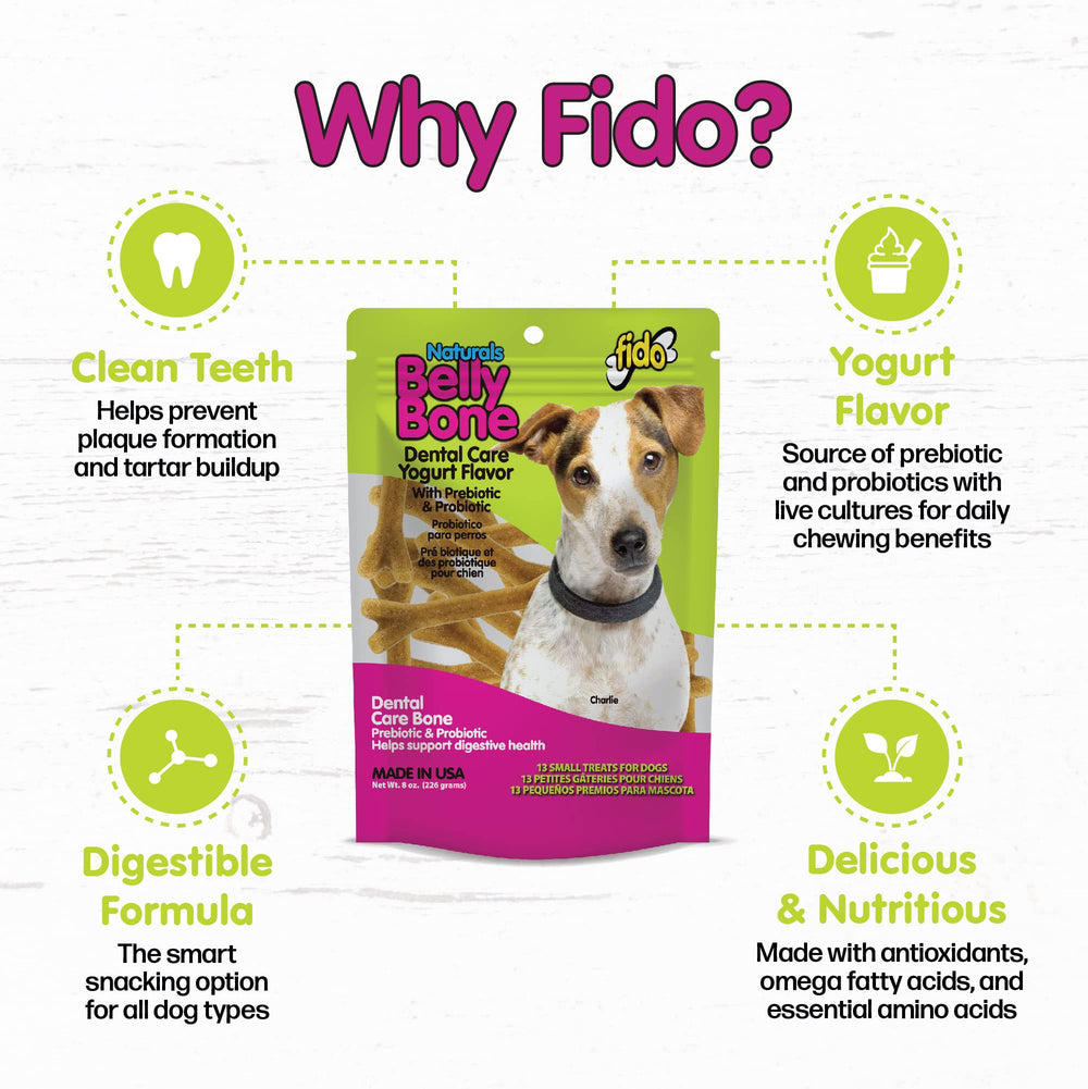 Bocado yogur Fido Belly Bone ideal para masticar.