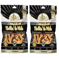 Huesos Fieldcrest Farms de 3 pulgadas para perros, masticación prolongada