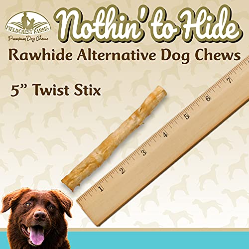 Fieldcrest Farms Twist Stix tamaño seguro para perros medianos y supervisión