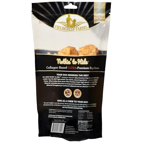 Fieldcrest Farms Nothin’ to Hide alternativa colágeno a piel cruda, 9 pulgadas.