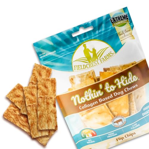 Fieldcrest Farms Nothin' to Hide Flip Chips, fácil digestión para perros, alto en proteína.