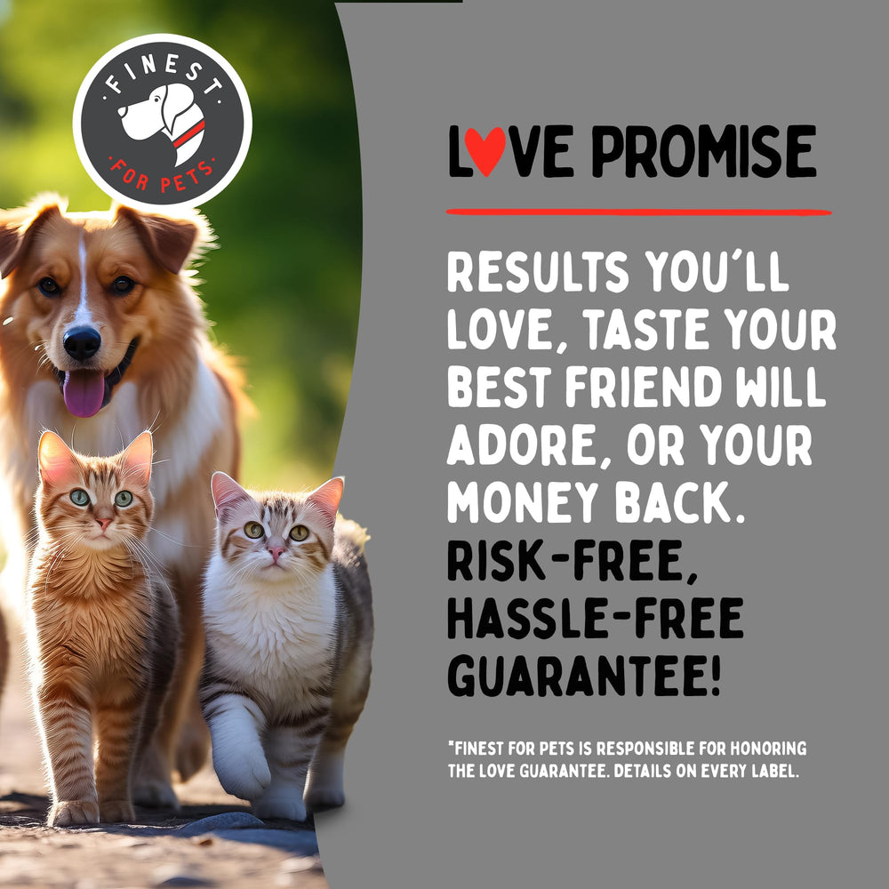 Finest For Pets: muestra para mascota, fácil de probar y confirmar aceptación.