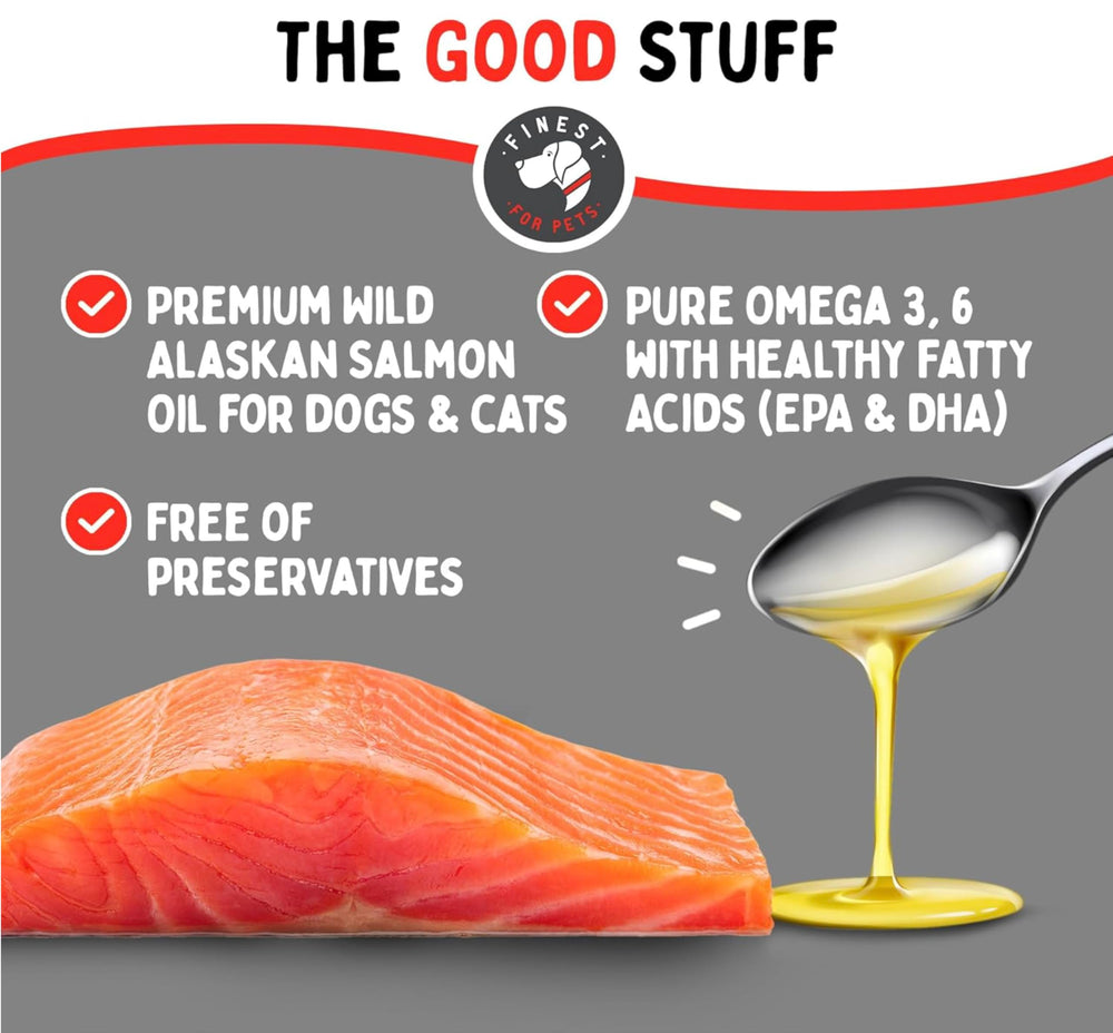 Finest For Pets: uso diario del aceite de salmón para piel sana.