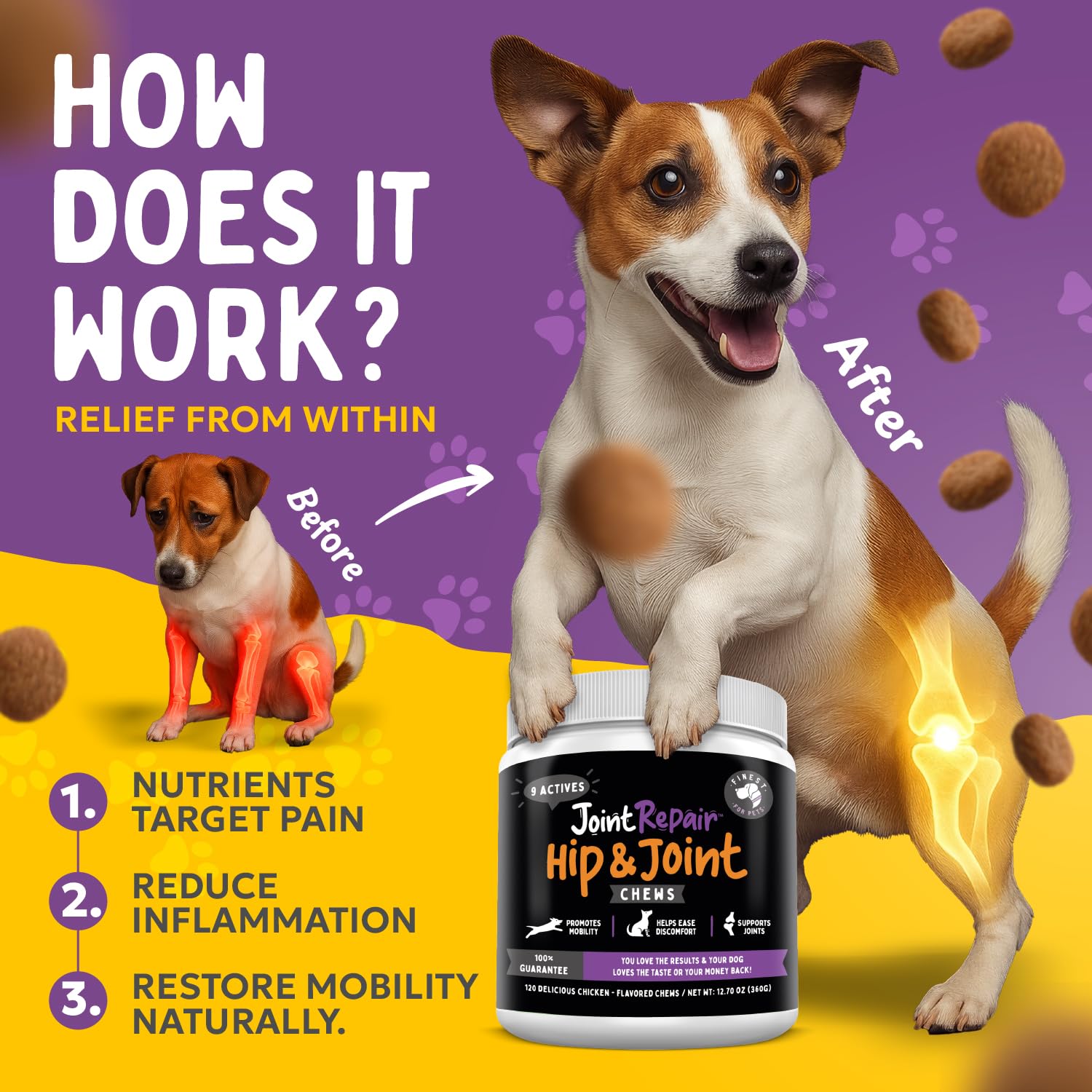 Finest For Pets: cáñamo antiinflamatorio natural para perros.