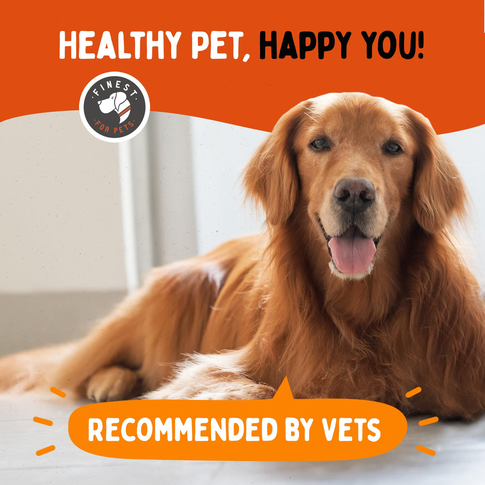 Finest For Pets glucosamina líquida para perros, mezcla fácil con comida diaria.