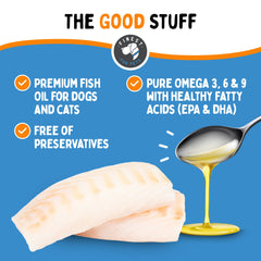 Finest For Pets Gotas omega-3 para mascotas con sabor suave