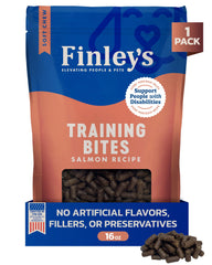 Bocados de entrenamiento Finley's, en bolsa, ideales para recompensas frecuentes.