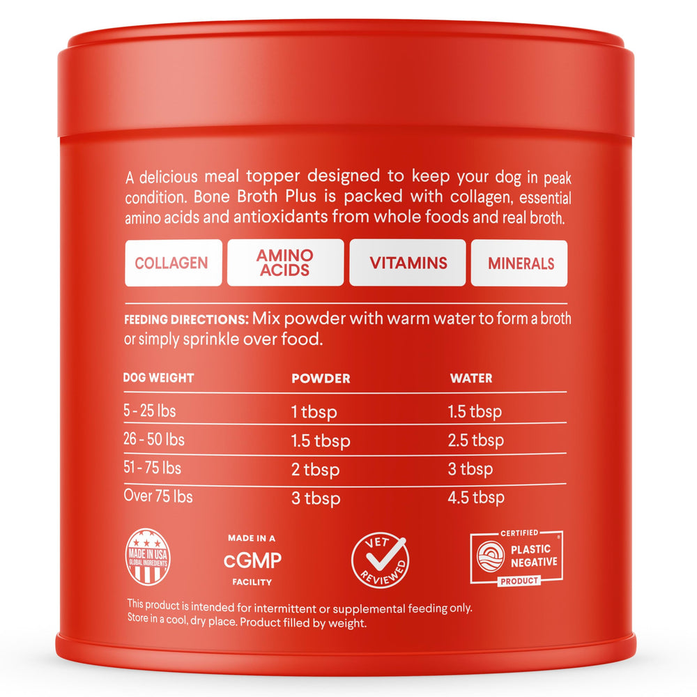 Finn Bone Broth Plus, cúrcuma con beneficios antiinflamatorios potenciales.