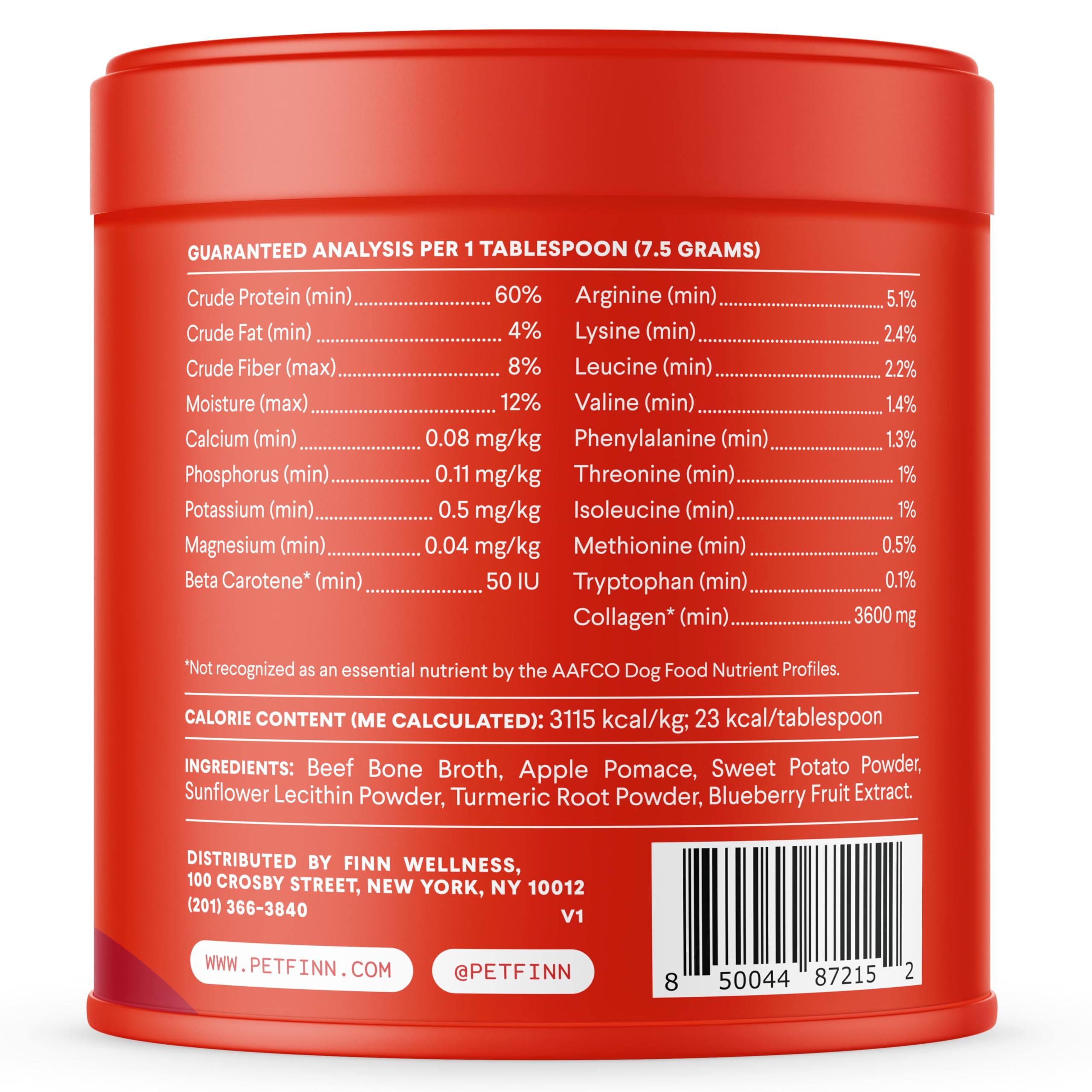 Finn Bone Broth Plus, fabricado en EE. UU. en instalaciones cGMP.
