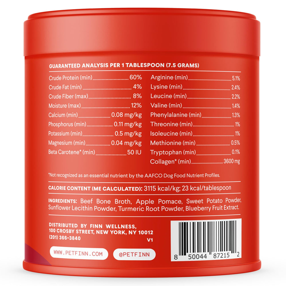 Finn Bone Broth Plus, fabricado en EE. UU. en instalaciones cGMP.