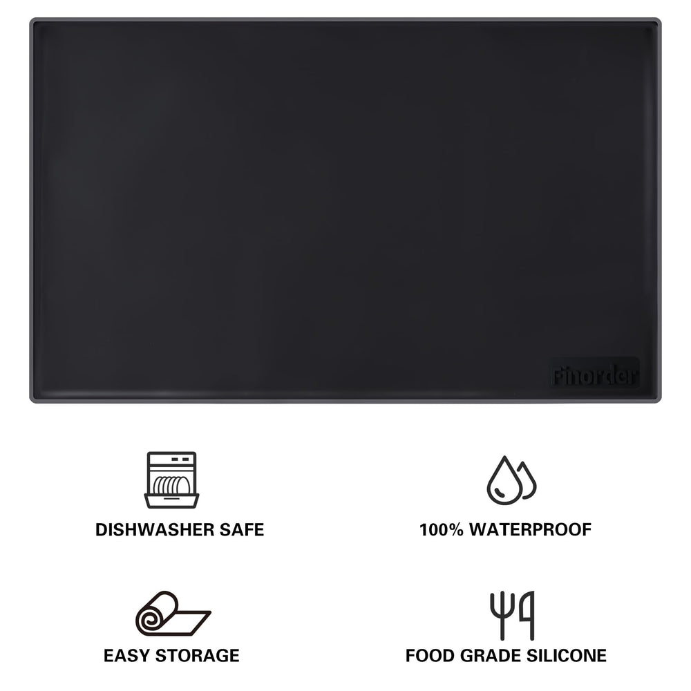 Finorder silicona antideslizante estabiliza cuencos durante la comida.