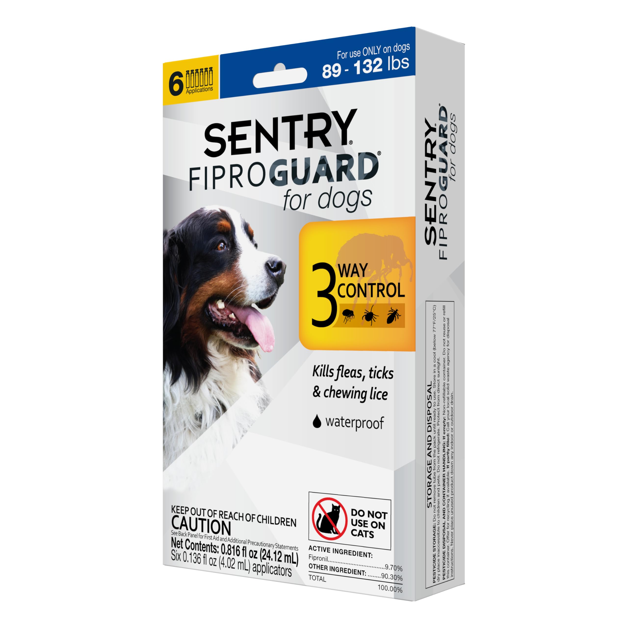 Fiproguard para perros: aplicación tópica para controlar pulgas y garrapatas.