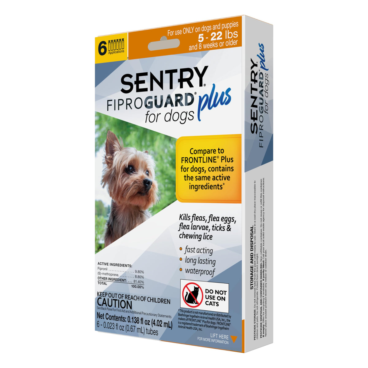 Fiproguard Plus para perros, control de pulgas y garrapatas.