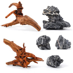 FISCAPE Piedras Seiryu naturales 2-8 pulgadas para paisajes submarinos realistas en acuario