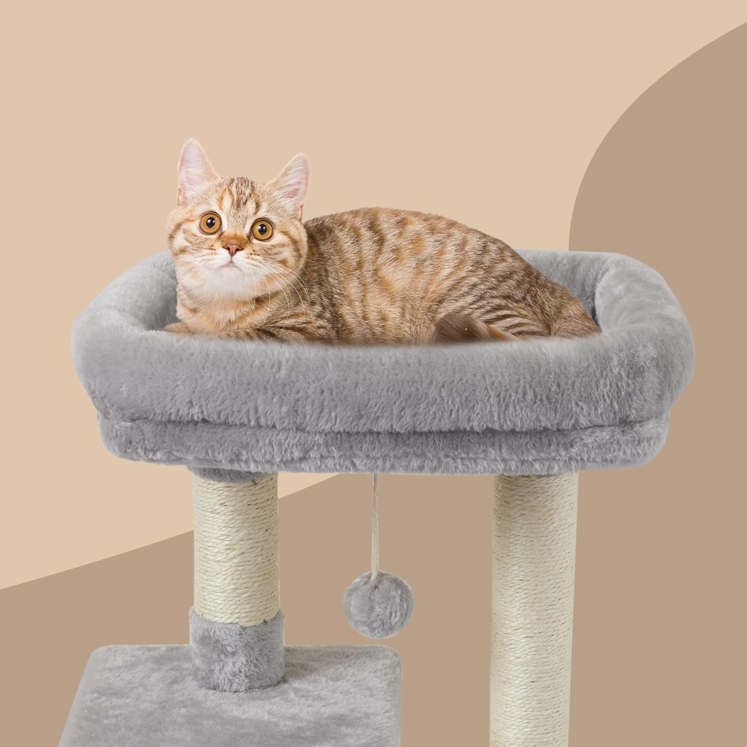 Torre modular estable para gatos dentro de casa
