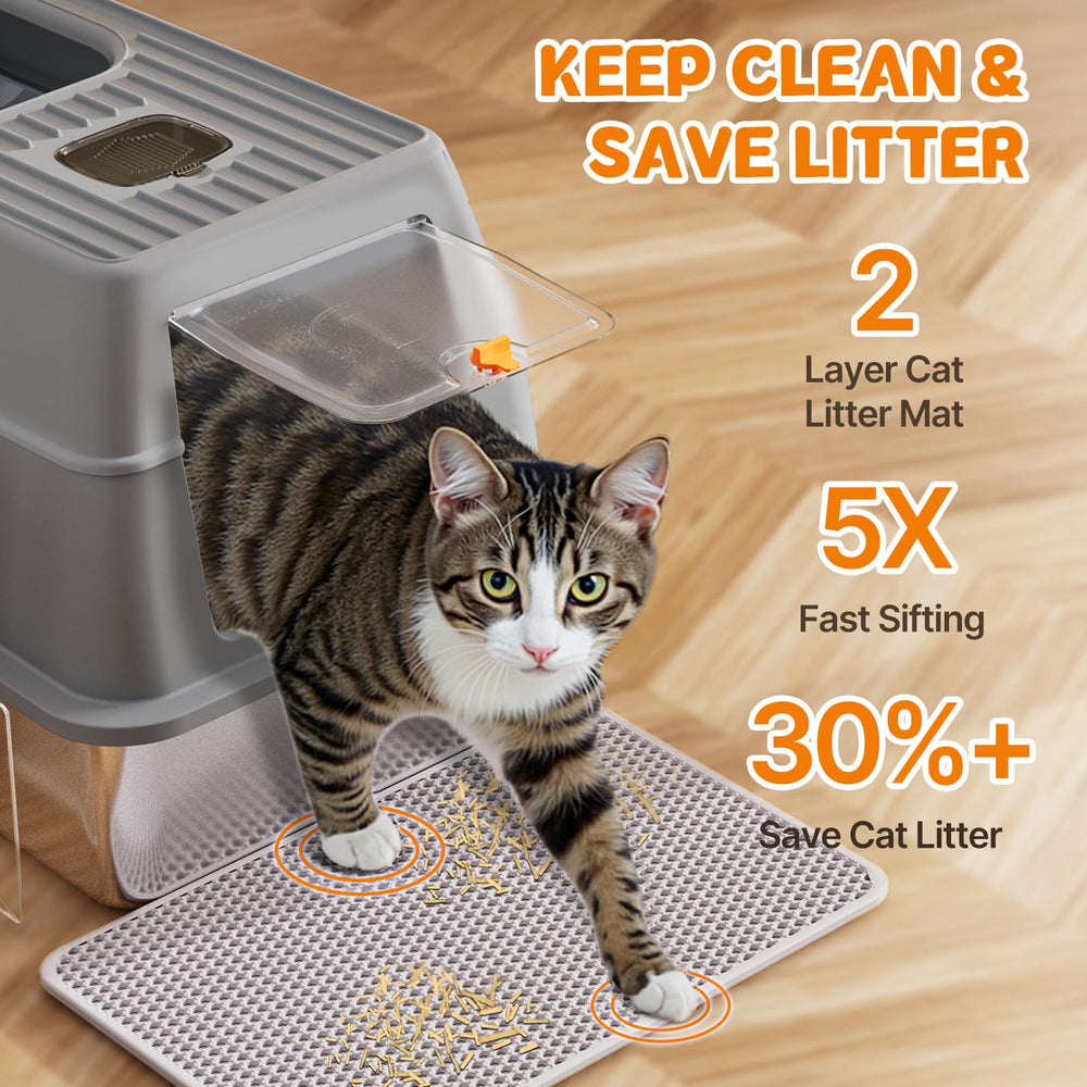 fitrobust caja-litter acero-inoxidable-profundidad seis pulgadas