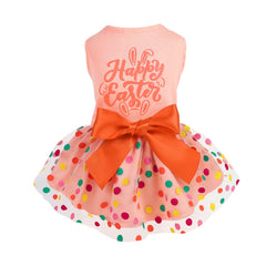 Robe Fitwarm pour chien imprimé lapin de Pâques, prêt pour les photos festives.