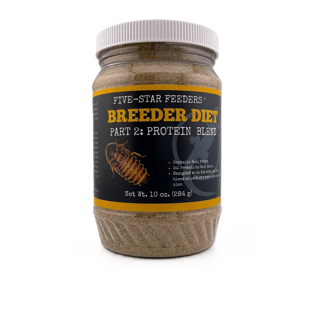 Five-Star Feeders dieta criador cucarachas en envase de 10 oz para crías saludables.