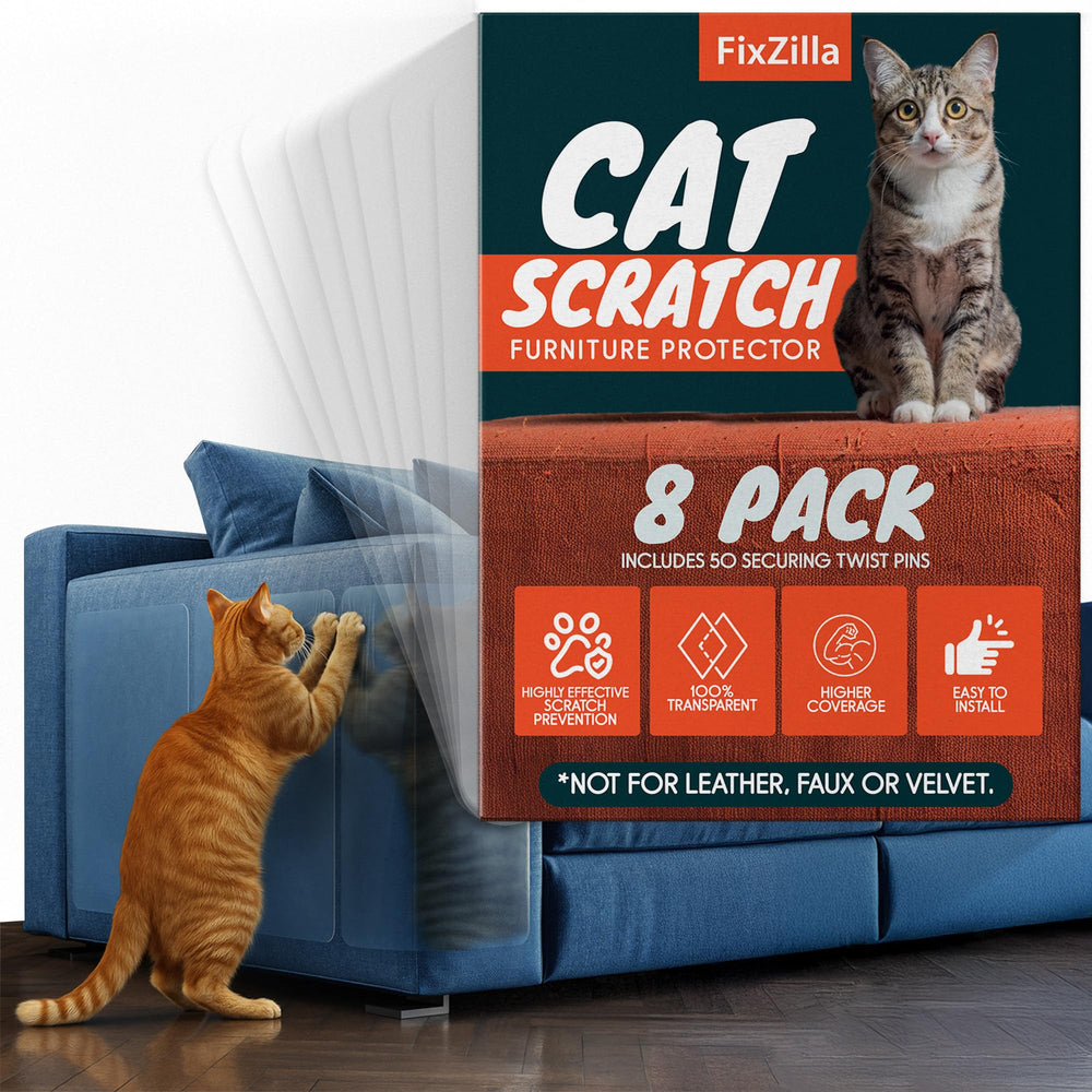 FixZilla protector-muebles-anti-garras grande protegiendo la tapicería