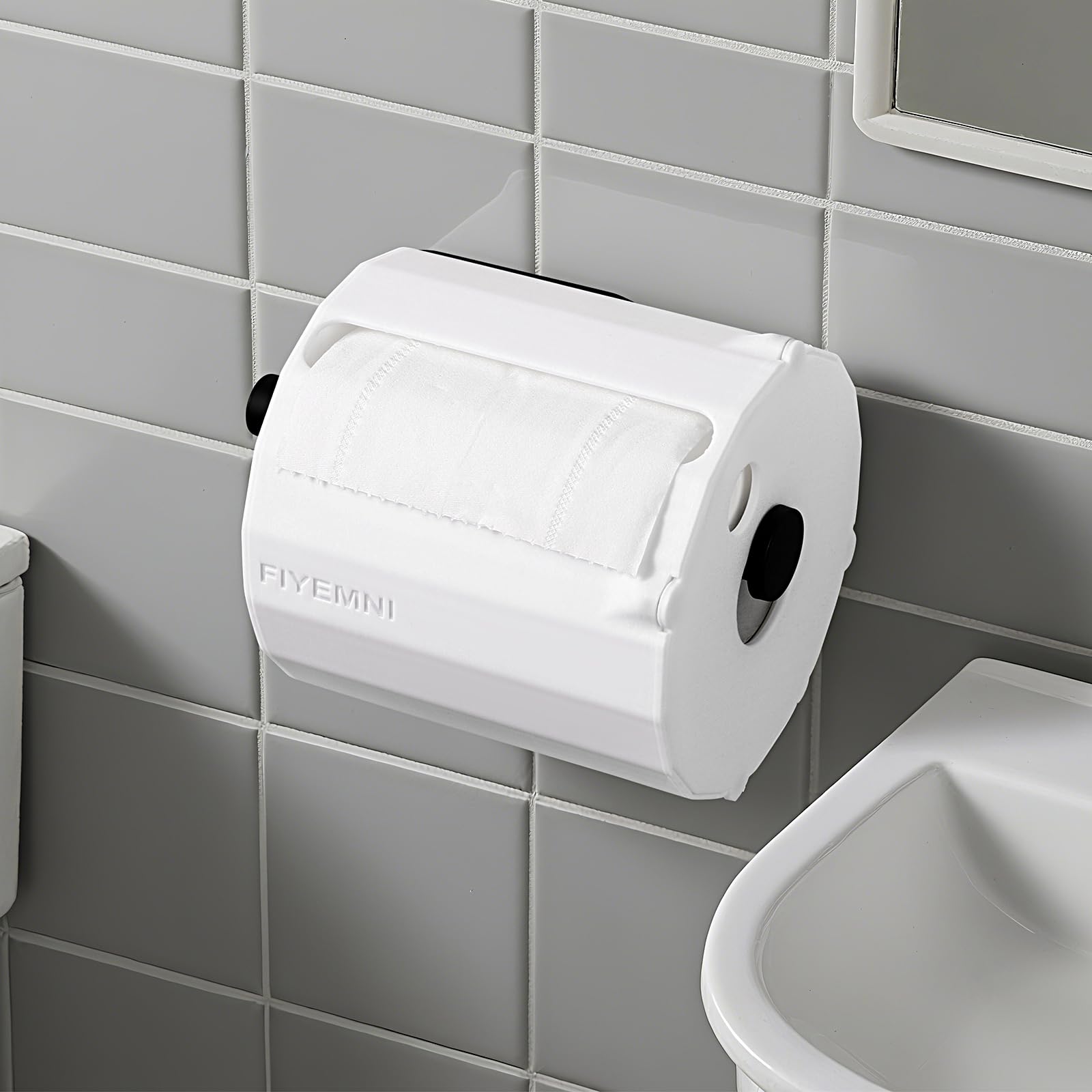 Instalación rápida con tapa imantada FIYEMNI para portarrollos