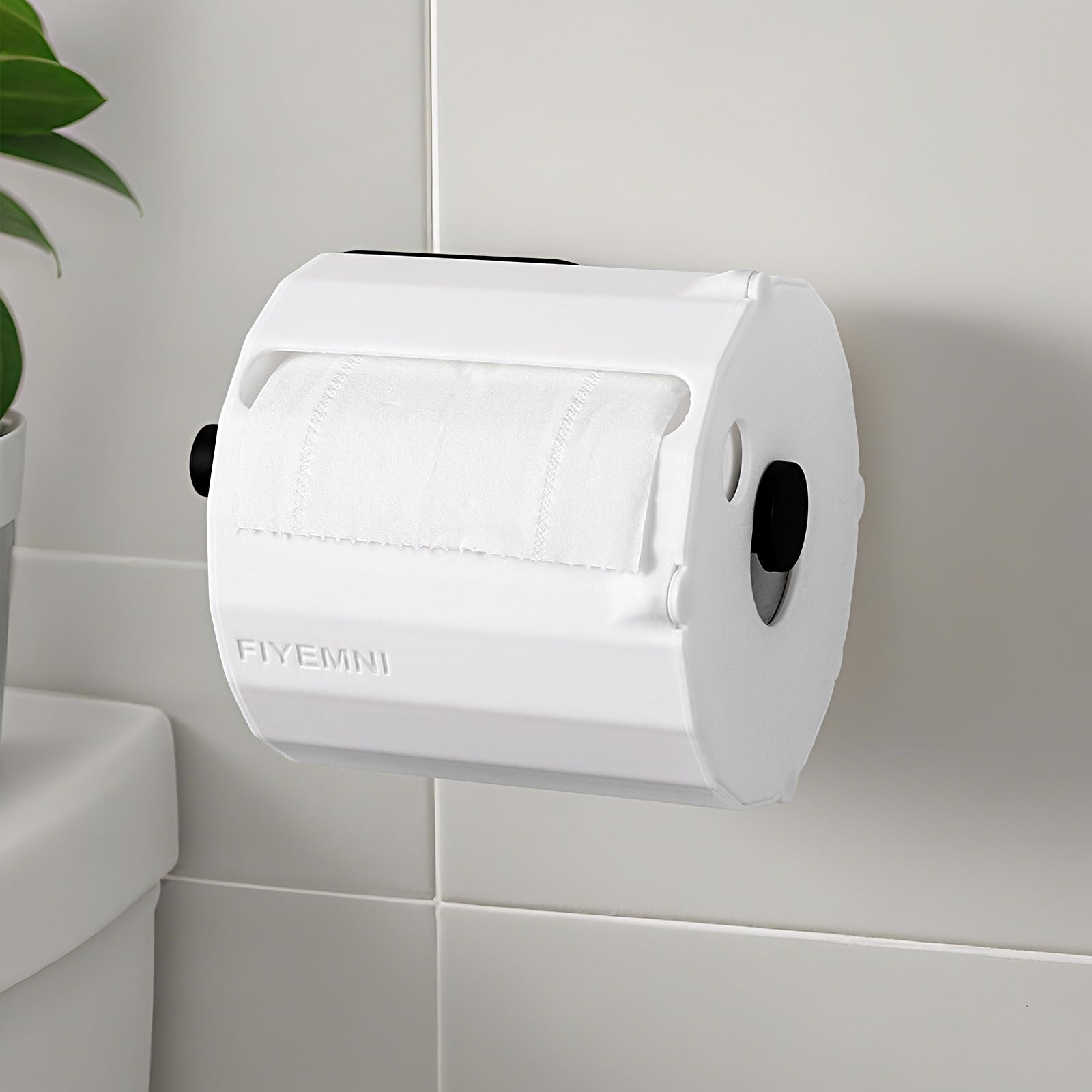 FIYEMNI protector de papel higiénico 360° evita desperdicio en el baño