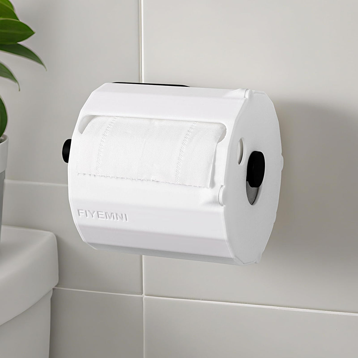 FIYEMNI protector de papel higiénico 360° evita desperdicio en el baño